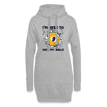 I'm Here To Hole My Balls Snooker Billardtisch - Hoodie-Kleid - Grau meliert - Vorne