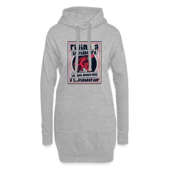 Faire du skateboard ne fait pas du skateboarder - Sweat-shirt à capuche long Femme - gris chiné - Devant