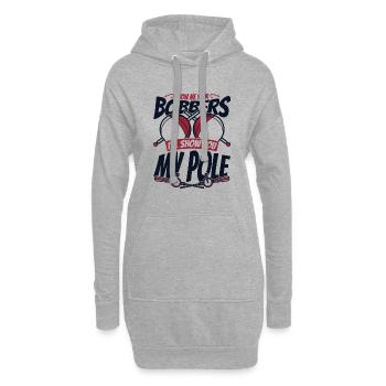 Montrez-moi vos bobbers pêche en haute mer pêcheur à la mouche - Sweat-shirt à capuche long Femme - gris chiné - Devant