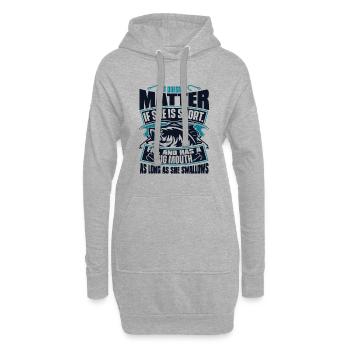 As Long As She Swallows Spinnfischer - Hoodie-Kleid - Grau meliert - Vorne