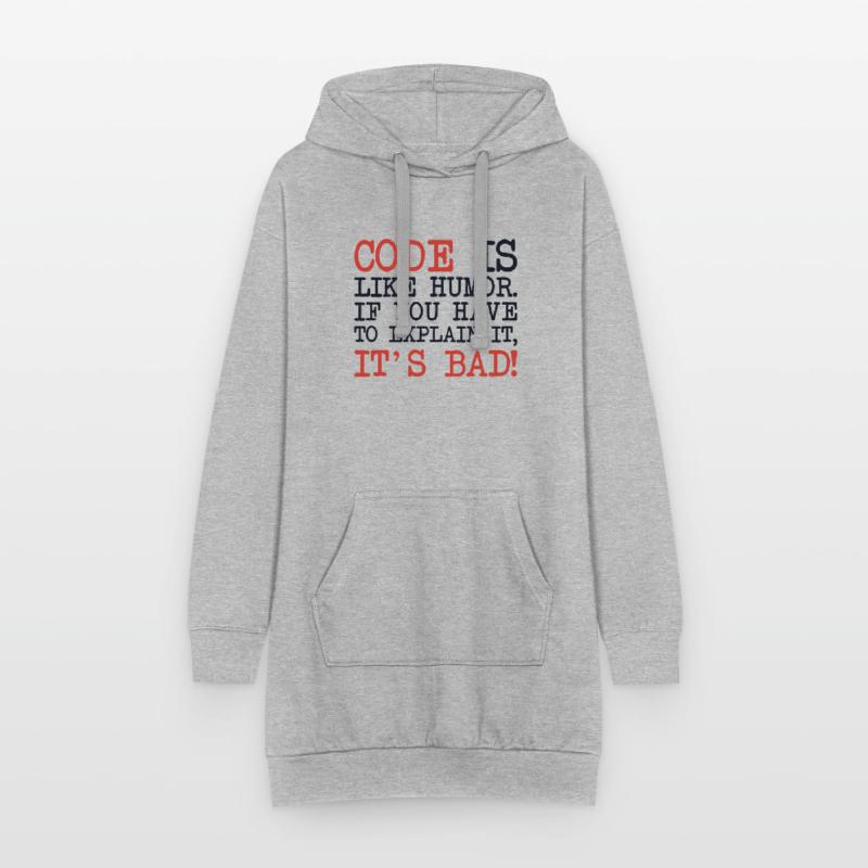 Code Explanation Developer Softwareentwickler Hoodie-Kleid