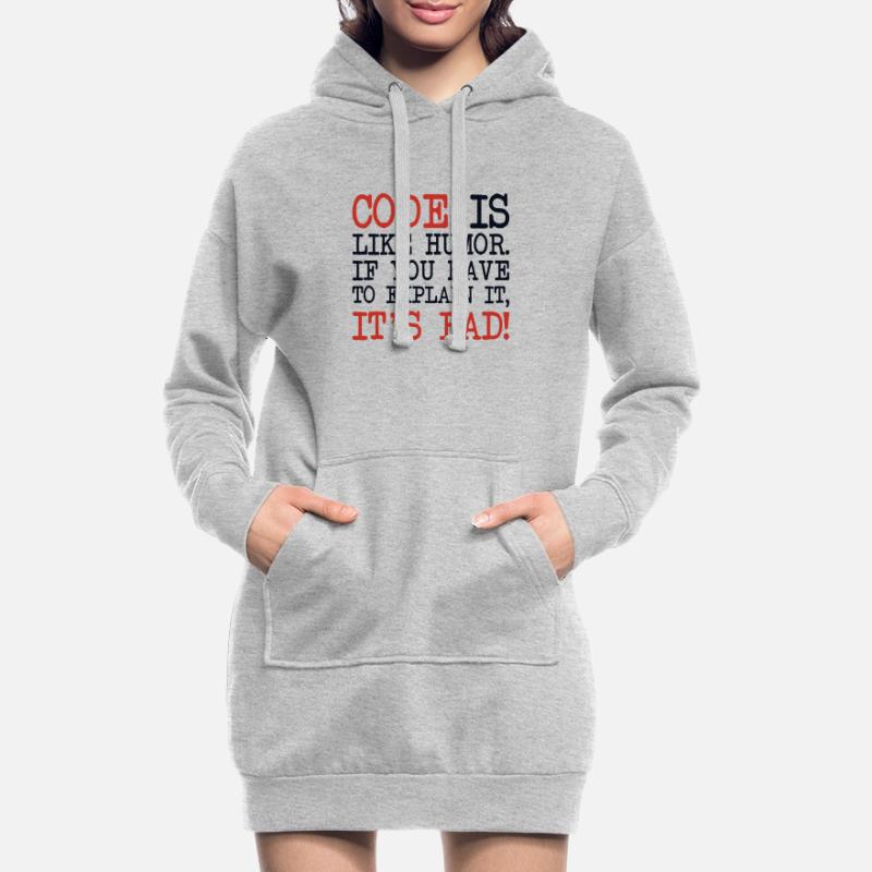 Code Explanation Developer Softwareentwickler Hoodie-Kleid