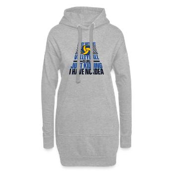 A Day Without Volleyball Is Like Volleyballfreak - Hoodie-Kleid - Grau meliert - Vorne
