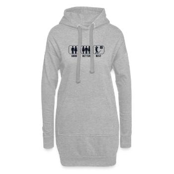 Bon Meilleur Meilleur Lancer De Hache Jeu De Lancer De Hache - Sweat-shirt à capuche long Femme - gris chiné - Devant