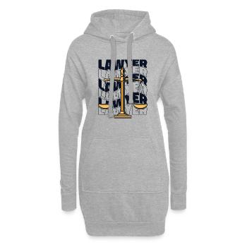 Avocat Conseiller juridique Procureur général Droit - Sweat-shirt à capuche long Femme - gris chiné - Devant