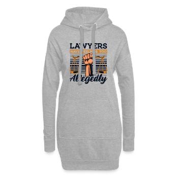 Les avocats ont l’impression d’être trop prétendument des conseillers juridiques - Sweat-shirt à capuche long Femme - gris chiné - Devant