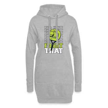 Je frappais ce padel, ce padel, ce padel - Sweat-shirt à capuche long Femme - gris chiné - Devant