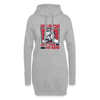 Have No Fear Just Take My Hand Techniques Arm - Hoodie-Kleid - Grau meliert - Vorne