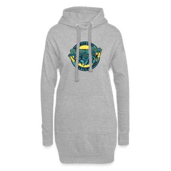 Tout ce dont j’ai besoin, c’est d’un pistolet de pulvérisation et d’un véhicule de codes de peinture - Sweat-shirt à capuche long Femme - gris chiné - Devant