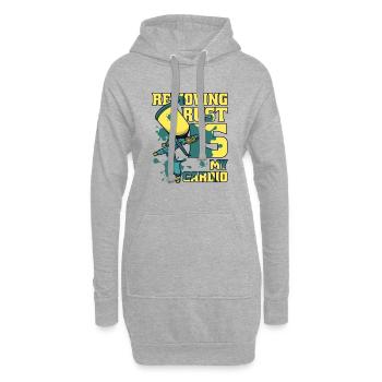 L’élimination de la rouille est mon véhicule cardio voiture de pulvérisation de voiture - Sweat-shirt à capuche long Femme - gris chiné - Devant