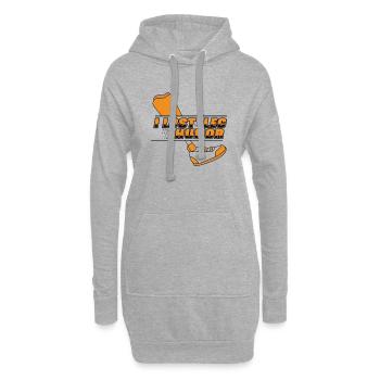 J’ai perdu ma jambe, pas mon humour, des jambes artificielles, une jambe d’utilisateur - Sweat-shirt à capuche long Femme - gris chiné - Devant