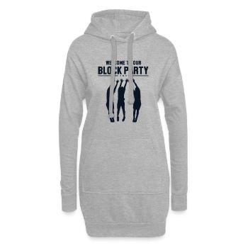 Welcome to Block Party Volleyballfreak Volleyball - Hoodie-Kleid - Grau meliert - Vorne