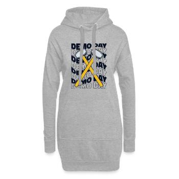 Demo Day Home Wrecker Abriss Bauunternehmer Haus - Hoodie-Kleid - Grau meliert - Vorne
