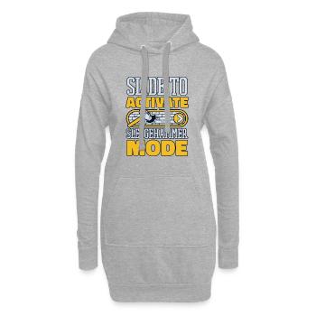 Schieben Sie den Schieberegler, um den Vorschlaghammer-Modus zu aktivieren Expertenhaus - Hoodie-Kleid - Grau meliert - Vorne