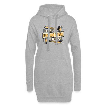 Je ne peux pas, je suis à la faculté de droit Faculté de droit Université - Sweat-shirt à capuche long Femme - gris chiné - Devant