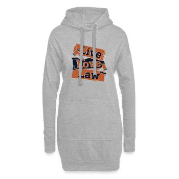 Live Love Law Jurastudium Jurastudenten - Hoodie-Kleid - Grau meliert - Vorne