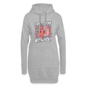 J’en ai tellement fini avec vous, chirurgien gastrique bariatrique - Sweat-shirt à capuche long Femme - gris chiné - Devant