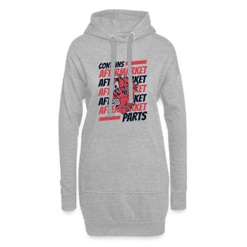 Enthält Aftermarket-Teile Katheter Open Heart - Hoodie-Kleid - Grau meliert - Vorne