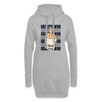 Gravity Won gebrochener Arm Bein gebrochener Knochen Chirurg - Hoodie-Kleid - Grau meliert - Vorne