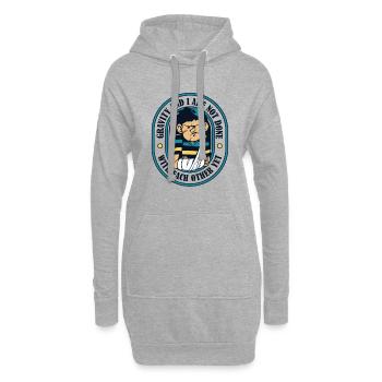 Die Schwerkraft und ich sind noch nicht fertig gebrochener Knochenchirurg - Hoodie-Kleid - Grau meliert - Vorne