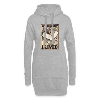 Mit jedem gebrochenen Arm schwöre ich, dass ich gelebt habe Chirurg - Hoodie-Kleid - Grau meliert - Vorne