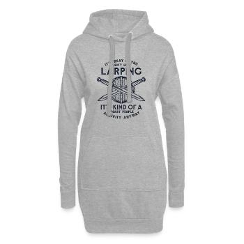 Smart People Aktivität LARPing Rüstungswaffen - Hoodie-Kleid - Grau meliert - Vorne