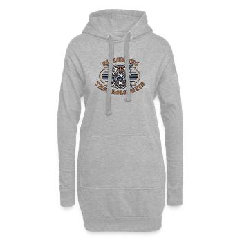 Stirb Larping dann wieder Rolle LARPing Armor Waffen - Hoodie-Kleid - Grau meliert - Vorne