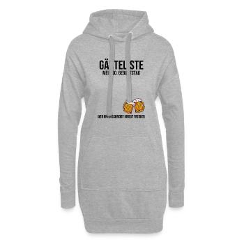 60e anniversaire - Livre d’or - Sweat-shirt à capuche long Femme - gris chiné - Devant