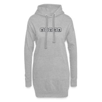 Gouda Tableau Périodique Des Eléments Maker Queso - Sweat-shirt à capuche long Femme - gris chiné - Devant