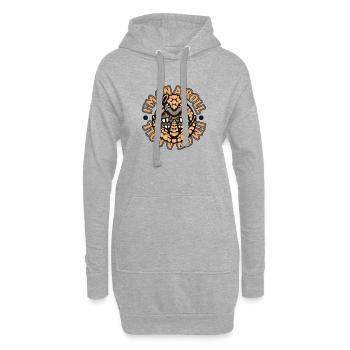 Je suis sur une lancée Fée rose Chlamyphoridae Cingulata - Sweat-shirt à capuche long Femme - gris chiné - Devant
