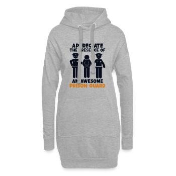 Schätzen Sie die Anwesenheit von Awesome Correctional - Hoodie-Kleid - Grau meliert - Vorne