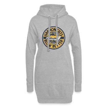 Harmonicisten blasen besser Maulharfe Harmonist - Hoodie-Kleid - Grau meliert - Vorne