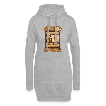 Chez Yeast, nous avons assez de pain Bread Bread Maker Lover - Sweat-shirt à capuche long Femme - gris chiné - Devant