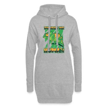 Impress Me Panthère humaine voilée Chamaeleonidae - Sweat-shirt à capuche long Femme - gris chiné - Devant