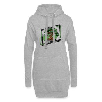 Mon genre de jardinage Pots à bonsaï Penjing - Sweat-shirt à capuche long Femme - gris chiné - Devant