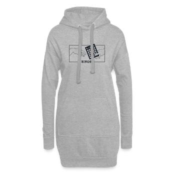 Michelangelo Kreation von Adam Bingo Daubers - Hoodie-Kleid - Grau meliert - Vorne