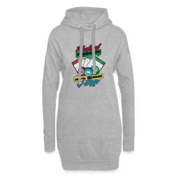 Wochenendvorhersage: 100% Chance auf Bingo-Flecken - Hoodie-Kleid - Grau meliert - Vorne