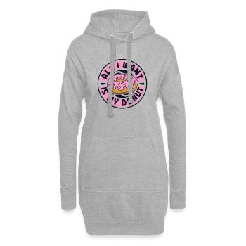 Alles, was ich will, ist mein Donut-Donut-Maker glasiert - Hoodie-Kleid - Grau meliert - Vorne