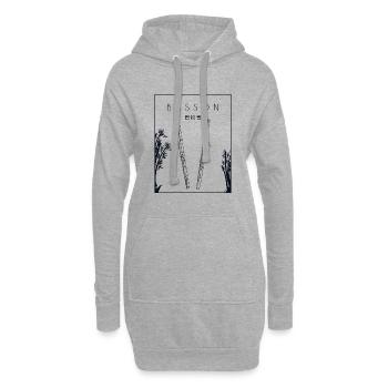 Fagott Chinesisch Hanzi Fagott Instrument Musik - Hoodie-Kleid - Grau meliert - Vorne