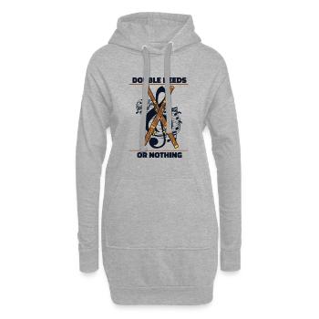 Double Reeds Or Nothing Fagott Instrument Musik - Hoodie-Kleid - Grau meliert - Vorne