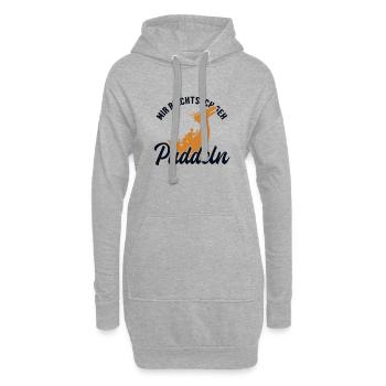 Mir reichts ich geh Paddeln Tambour Équipe Paddler - Sweat-shirt à capuche long Femme - gris chiné - Devant