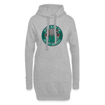 Ne me faites pas prendre ma cornemuse Great Highland - Sweat-shirt à capuche long Femme - gris chiné - Devant