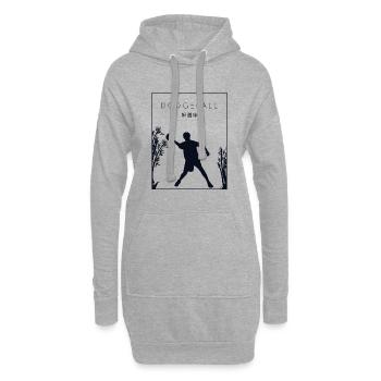 Völkerball Chinesisches Hanzi Prisonball Team Spiel - Hoodie-Kleid - Grau meliert - Vorne