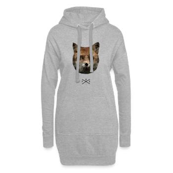 Fuchs Caninae Rotfuchs Canidae Fuchs Liebhaber Fuchs - Hoodie-Kleid - Grau meliert - Vorne
