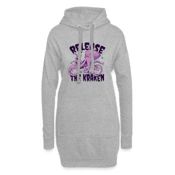 Release The Kraken Cephalopoda Octopodes Octopoda - Hoodie Dress - heather grey - Front