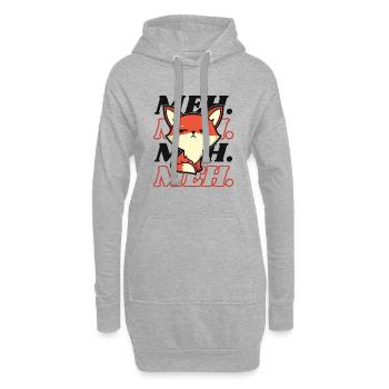 Meh Caninae Rotfuchs Canidae Fuchs Liebhaber Fuchs - Hoodie-Kleid - Grau meliert - Vorne