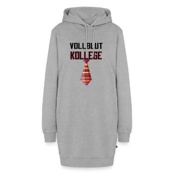 Vollblut Kollege Lieblingskollege - Hoodie-Kleid - Grau meliert - Vorne