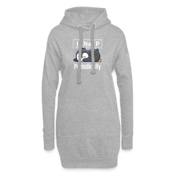 Pinguin - Hoodie-Kleid - Grau meliert - Vorne