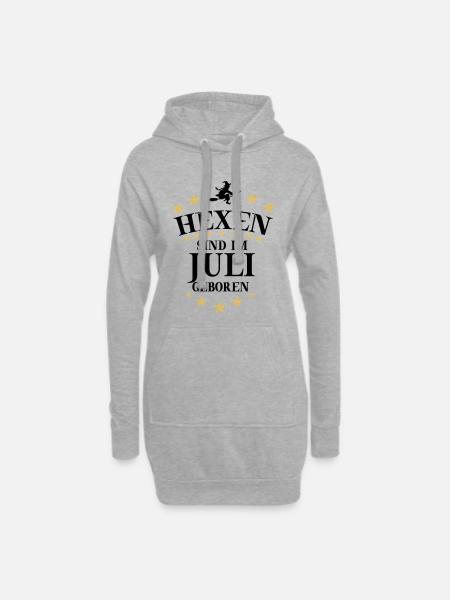 Hexen Juli - Hoodie-Kleid - Grau meliert