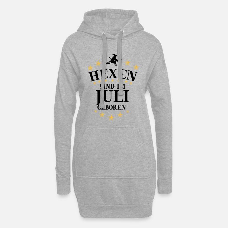 Hexen Juli - Hoodie-Kleid - Grau meliert